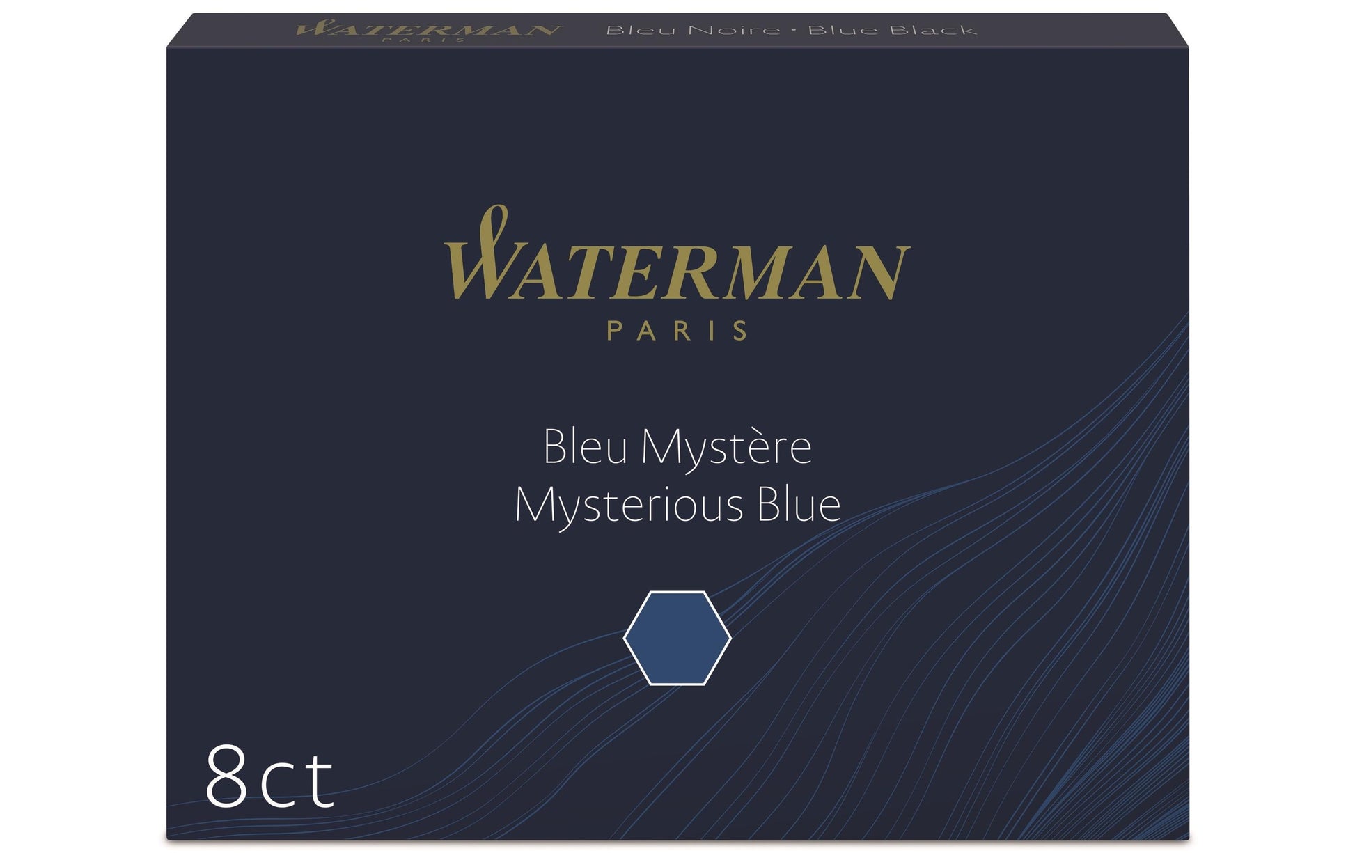 Waterman Tintenpatronen – Blau, dokumentenecht, geruchsarm, 8 Stk.