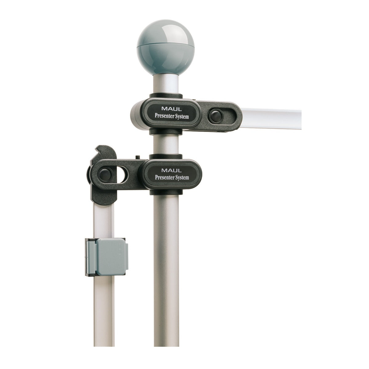 MAUL Planhalter – für A0 hoch/quer, mit Rollen, schwarz, Metall/Kunststoff