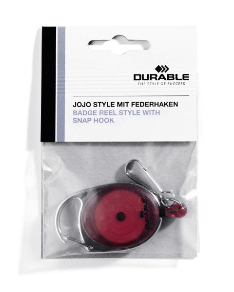 Durable Ausweishalter, Metall, Rot