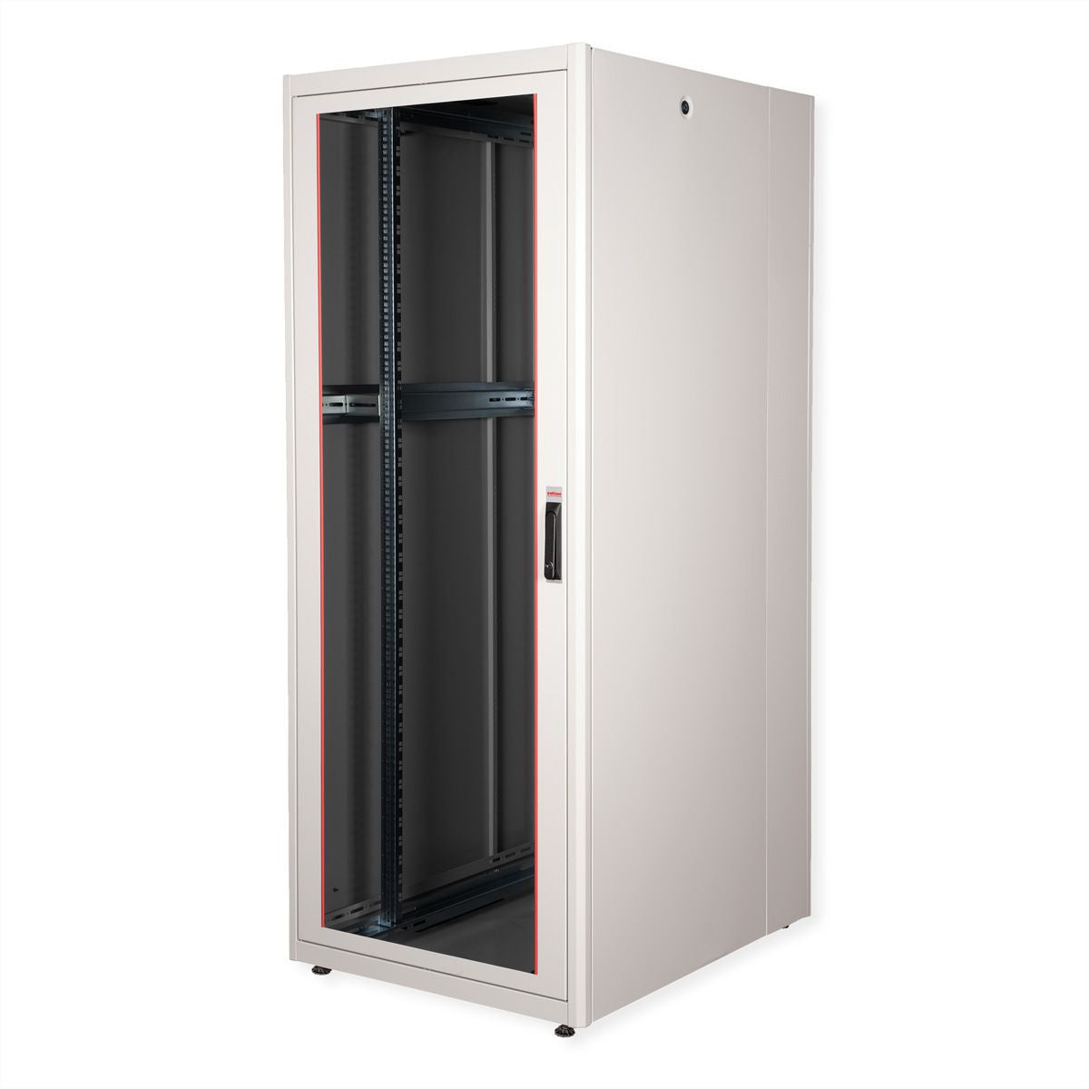 ROLINE Basic – 19" Netzwerkschrank 42U, IP20, abschliessbar, 800 × 1000 × 2010 mm, lichtgrau, Stahl