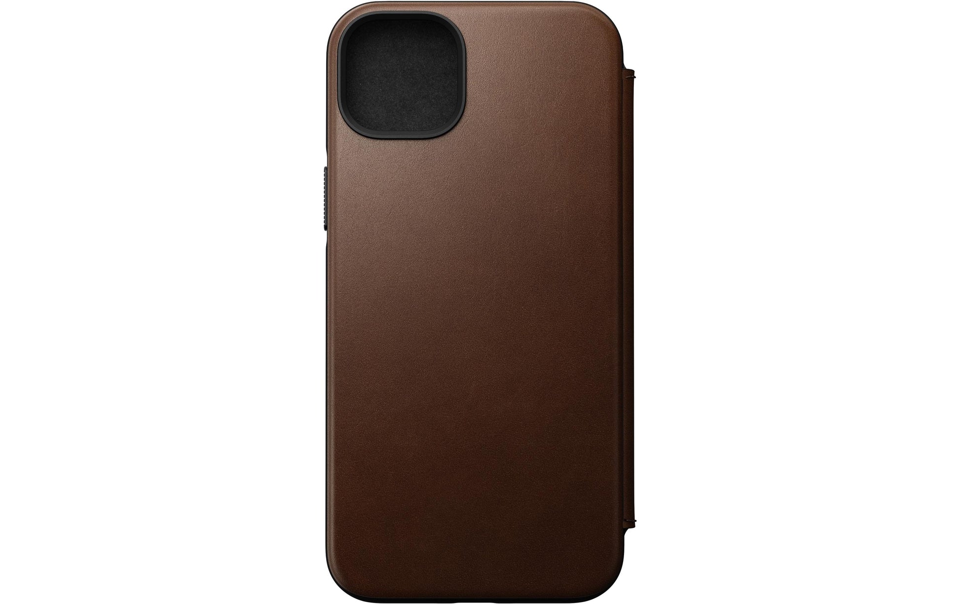 Nomad Moderne Wallethülle – für Apple iPhone 14 Plus, 3 Kartenfächer, Leder, Rost