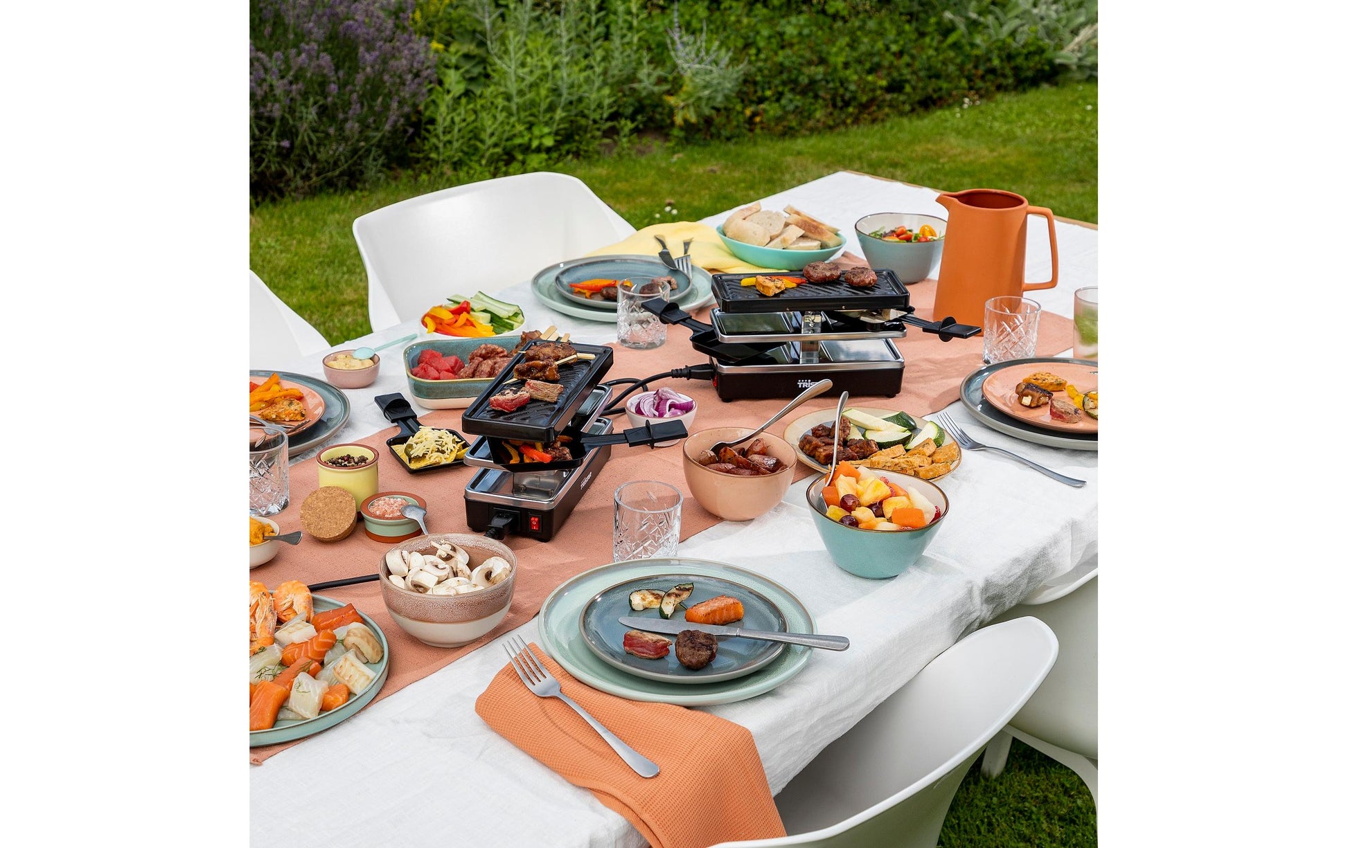 Tristar Raclette-Grill RA-2742 – 4 Personen, 800 W, 4 Pfännchen, Teflonbeschichtet – Schwarz/Edelstahl