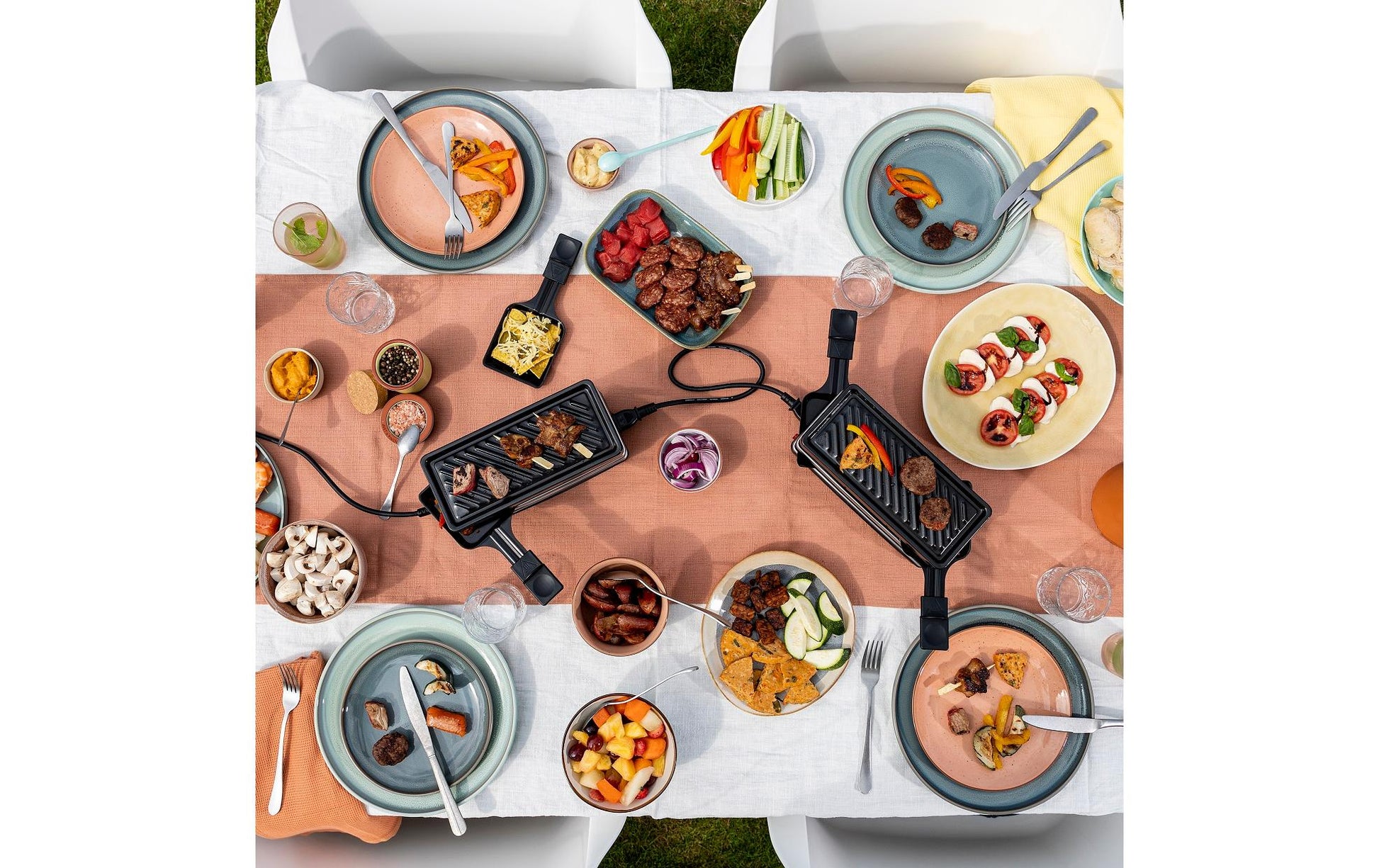Tristar Raclette-Grill RA-2742 – 4 Personen, 800 W, 4 Pfännchen, Teflonbeschichtet – Schwarz/Edelstahl
