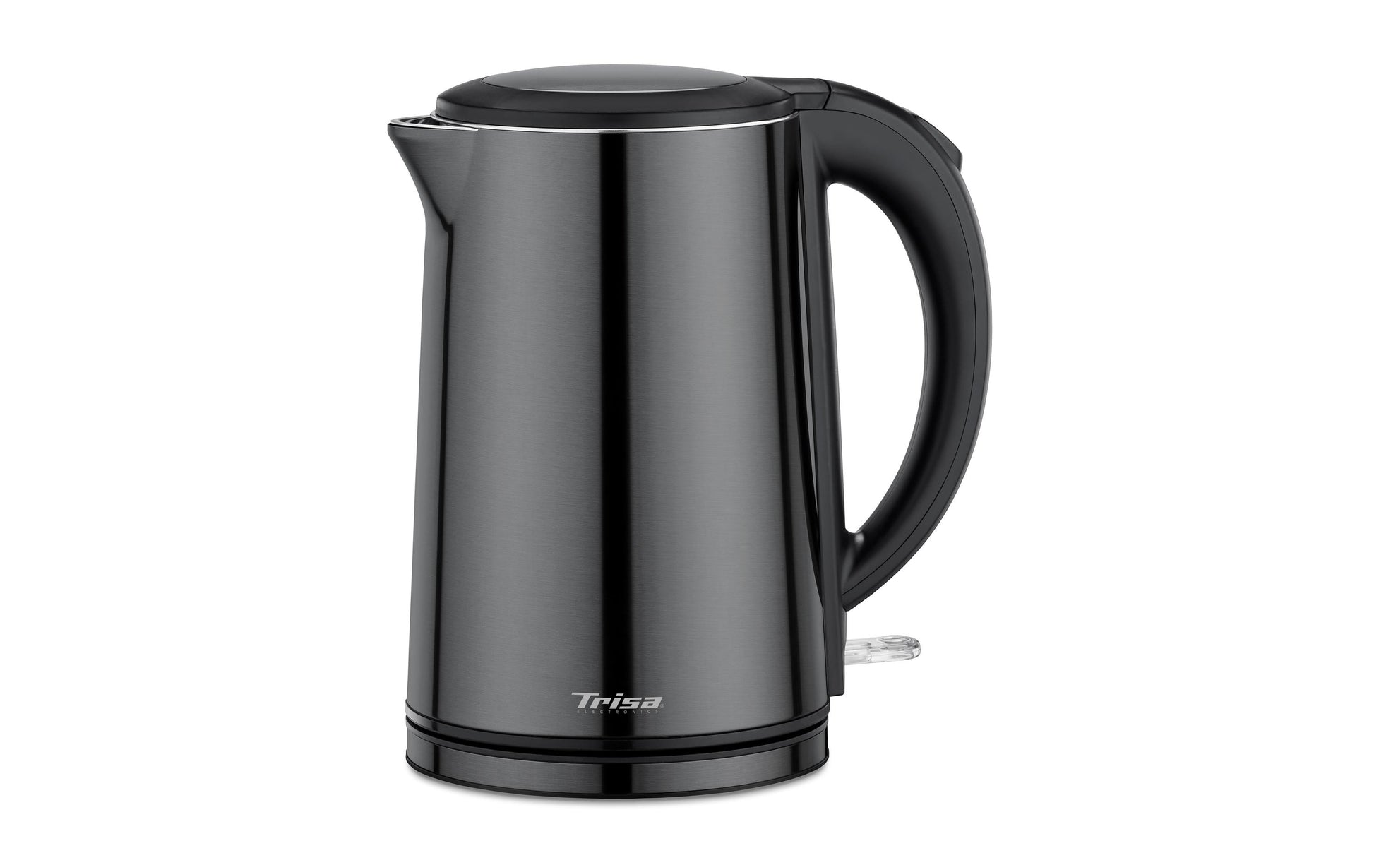 Trisa Comfort Touch Wasserkocher – 1,5 l, Edelstahl, Schwarz