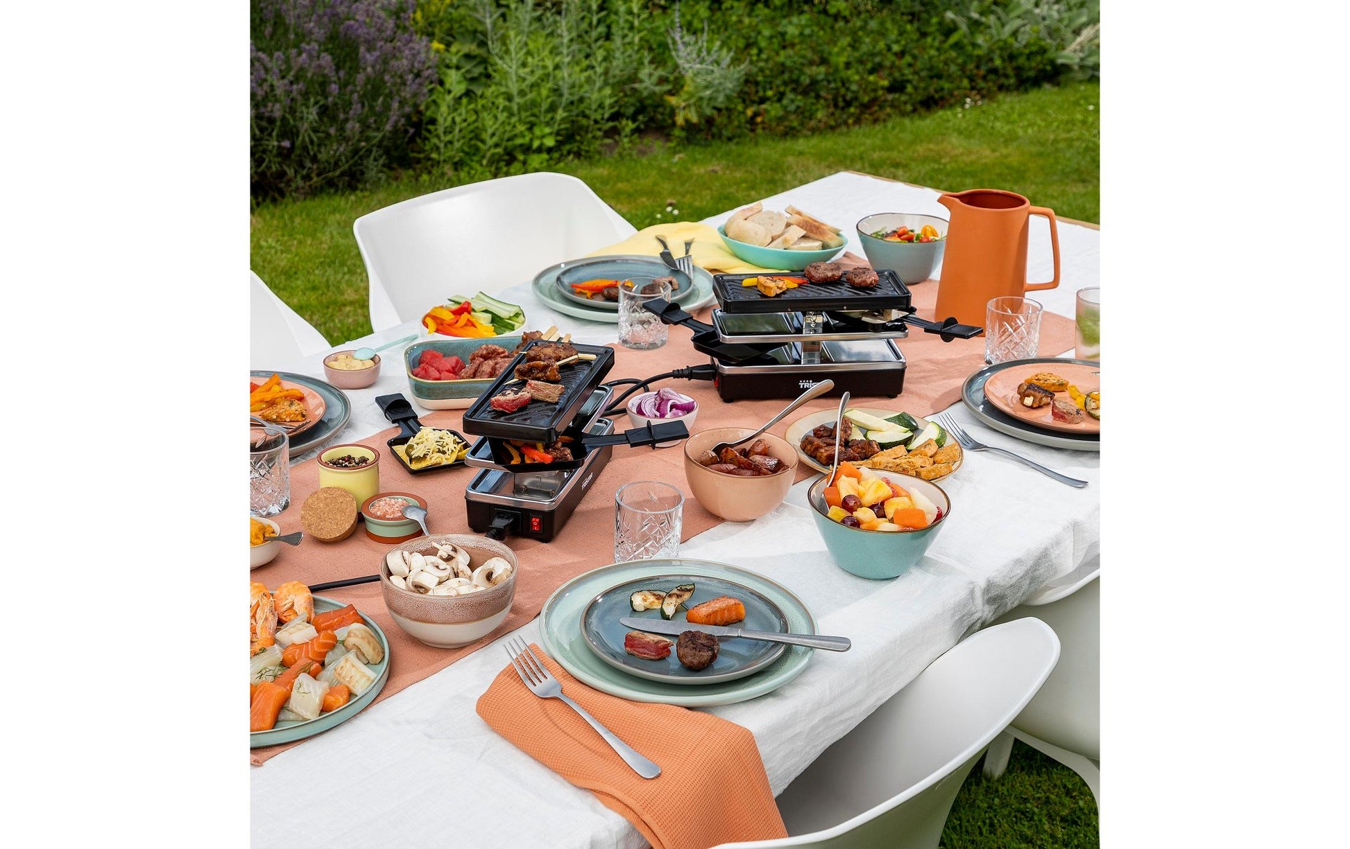 Tristar Raclette-Grill RA-2741 – 2 Personen, 400 W, 2 Pfännchen – Schwarz/Edelstahl