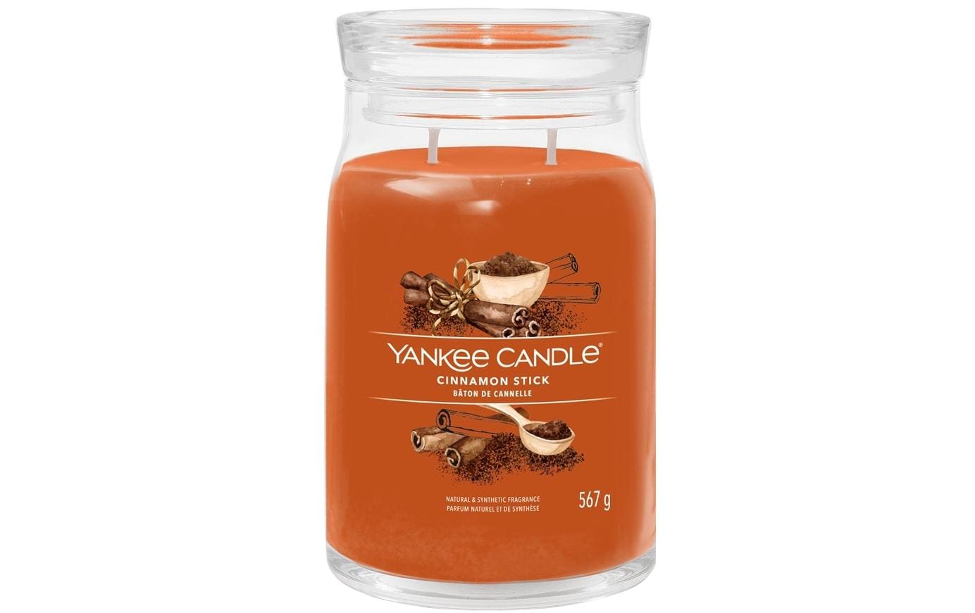 Yankee Candle Cinnamon Stick – Duftkerze, Grosses Glas, 90 h