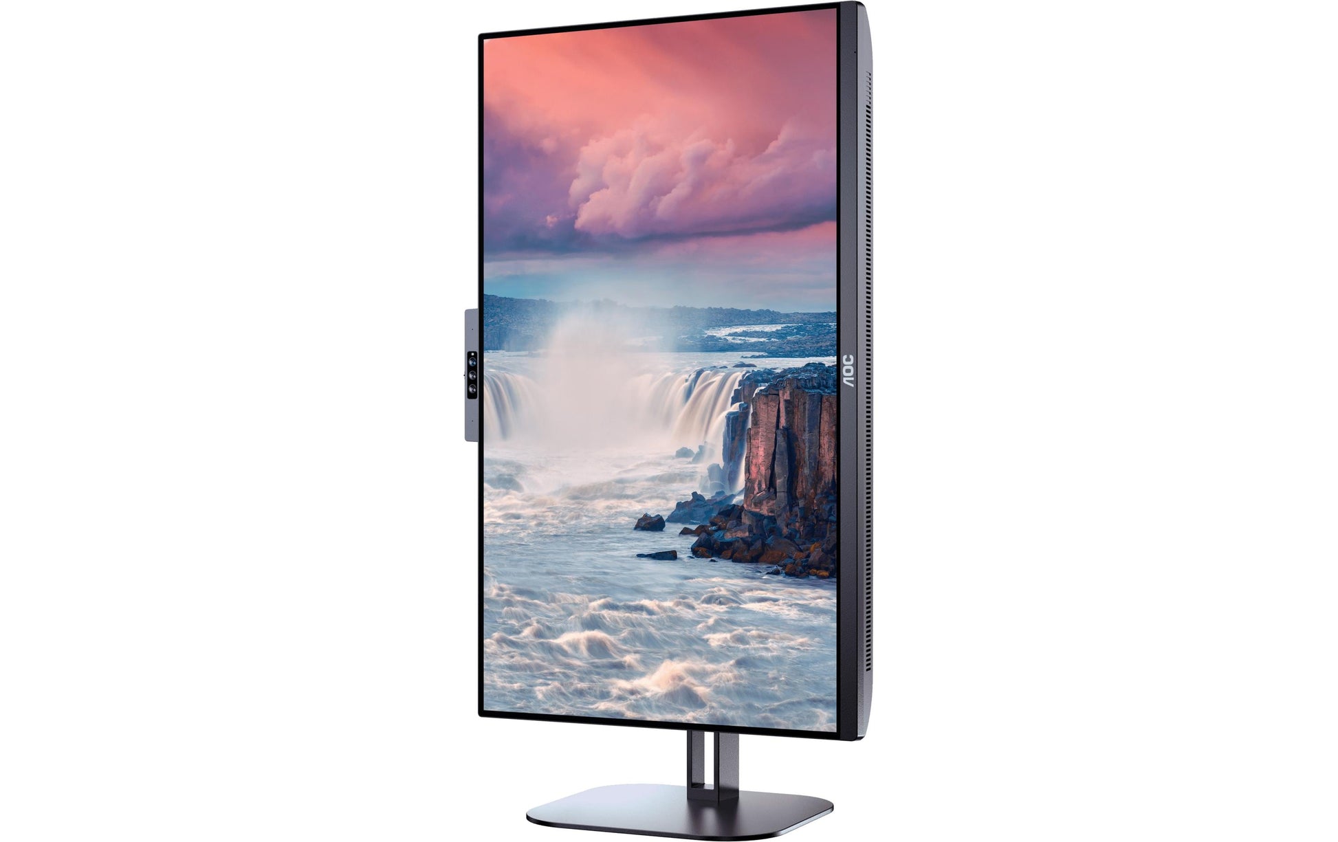 AOC 24V5CW/BK – Monitor, 23,8", IPS, 75 Hz, 300 cd/m², USB-C, Webcam, VESA 100 × 100, Schwarz