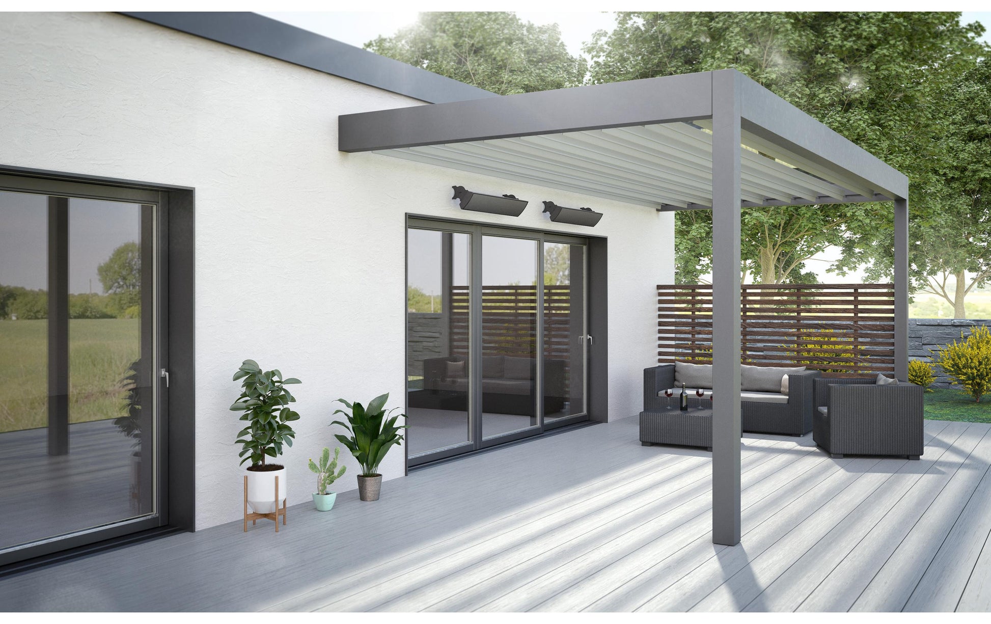 Trisa Infrarot-Heizer Premium Heat – 2100 W, Fernbedienung, Wandmontage