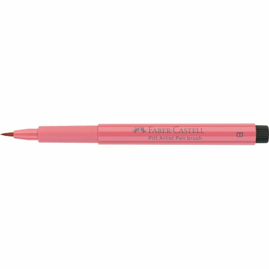Faber-Castell Pitt Artist Pen Brush – Pinselspitze, 2,5 mm, pigmentiert, wasserfest, Koralle