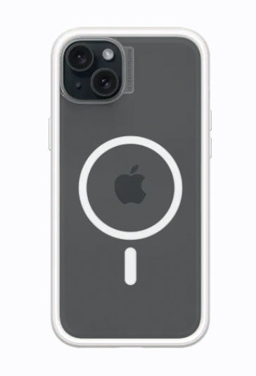 RhinoShield Mod NX Backcover – für Apple iPhone 15 Plus, MagSafe, Recycling-Kunststoff, Weiss