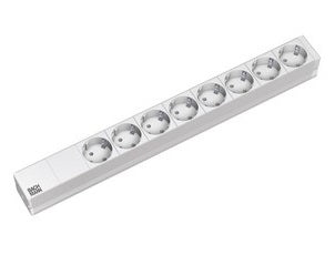 Bachmann Rack-PDU – 1U 19" Rackmount, 8× Schuko (Typ E/F), 230 V