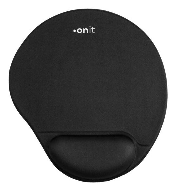 ONIT Mauspad mit Handgelenkauflage – Gel – Schwarz – 225 × 245 mm – rutschfest