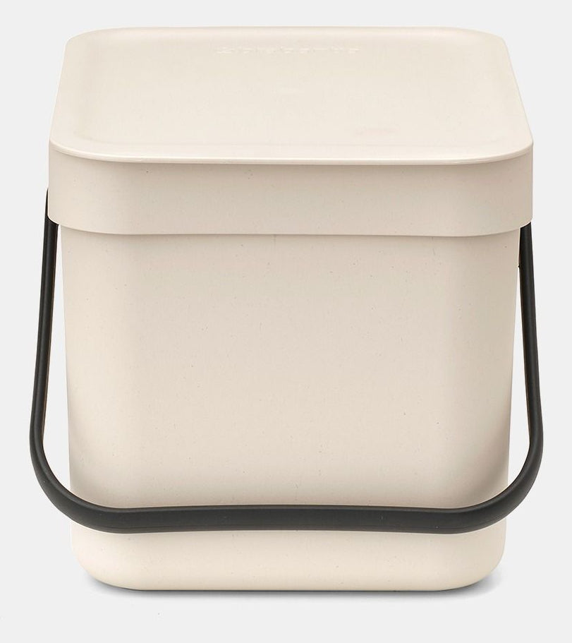 Brabantia Recyclingbox Sort & Go – 6 l – Kunststoff, rechteckig – Beige