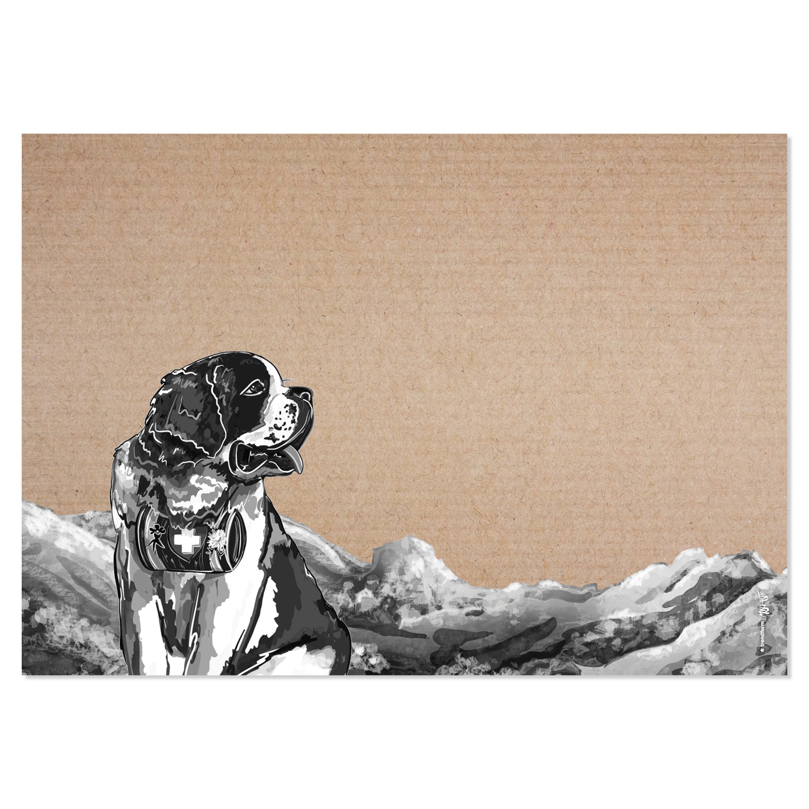 Trendform Tischset BELLA & FRIENDS, Papier, Herbst-Motiv (Tiermuster) – 42 × 29,7 cm – FSC