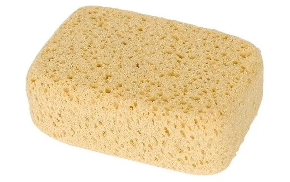 Frina Spülschwamm – Polyester, 18 × 12,5 × 6,5 cm, naturfarbig