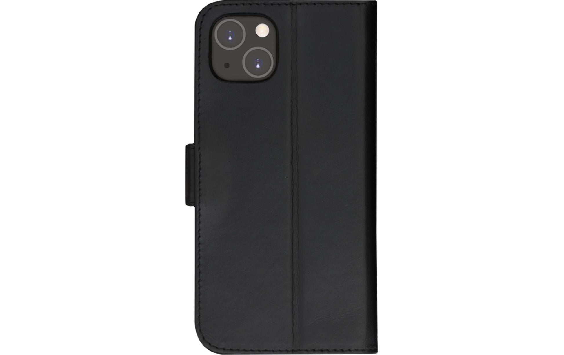 dbramante1928 Copenhagen Slim Wallethülle – für Apple iPhone 14 Plus, 3 Kartenfächer, Leder, schwarz