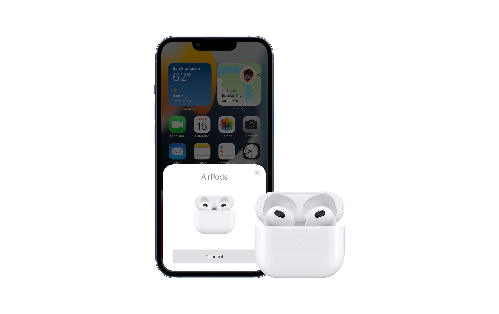 Apple AirPods (3. Generation) – True Wireless In-Ear Kopfhörer – IPX4, Lightning-Case – Weiss – bis 30 h