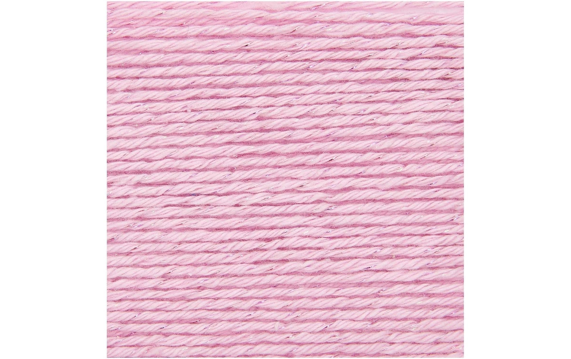 Rico Design Ricorumi Twinkly Twinkly Garn Rosa – 25 g, 52 m, Nadel 3 mm, 99% Baumwolle/1% Polyester, 1 Stk.
