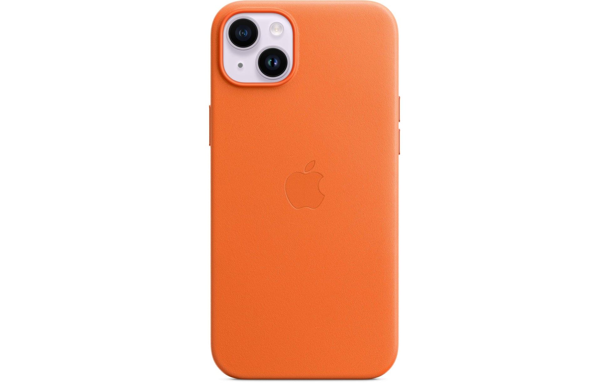 Apple Backcover – für Apple iPhone 14 Plus – orange – Leder – MagSafe kompatibel
