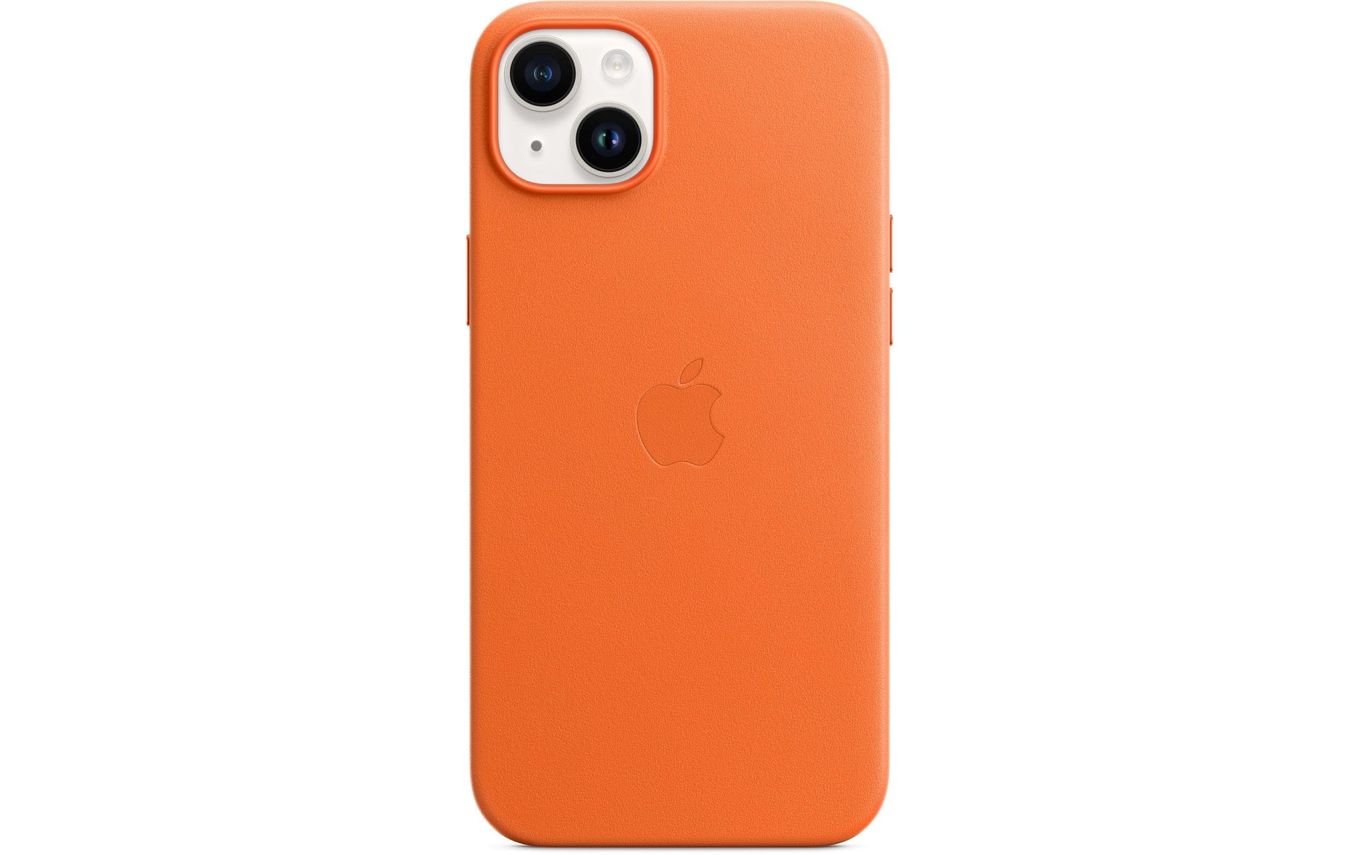 Apple Backcover – für Apple iPhone 14 Plus – orange – Leder – MagSafe kompatibel