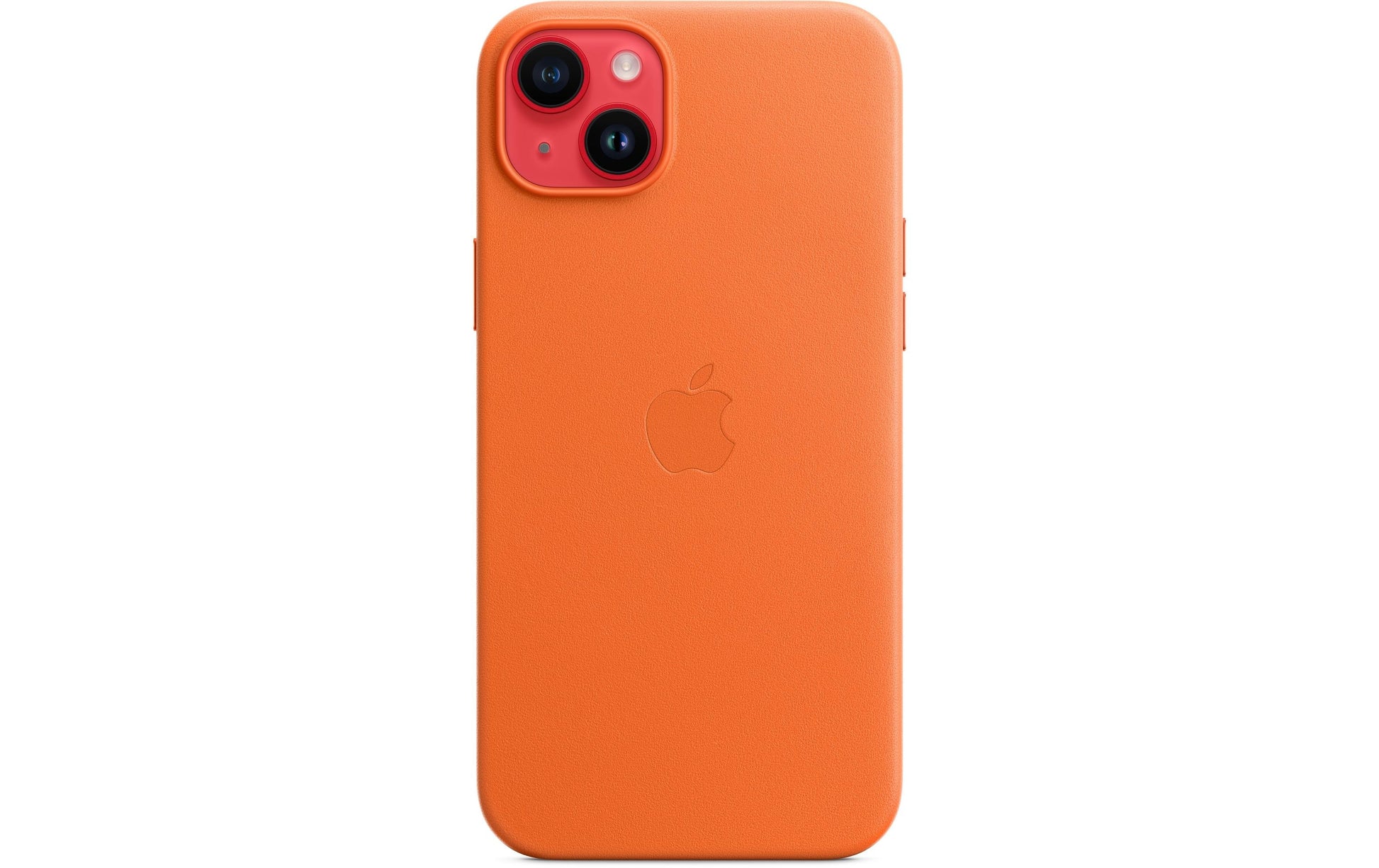 Apple Backcover – für Apple iPhone 14 Plus – orange – Leder – MagSafe kompatibel
