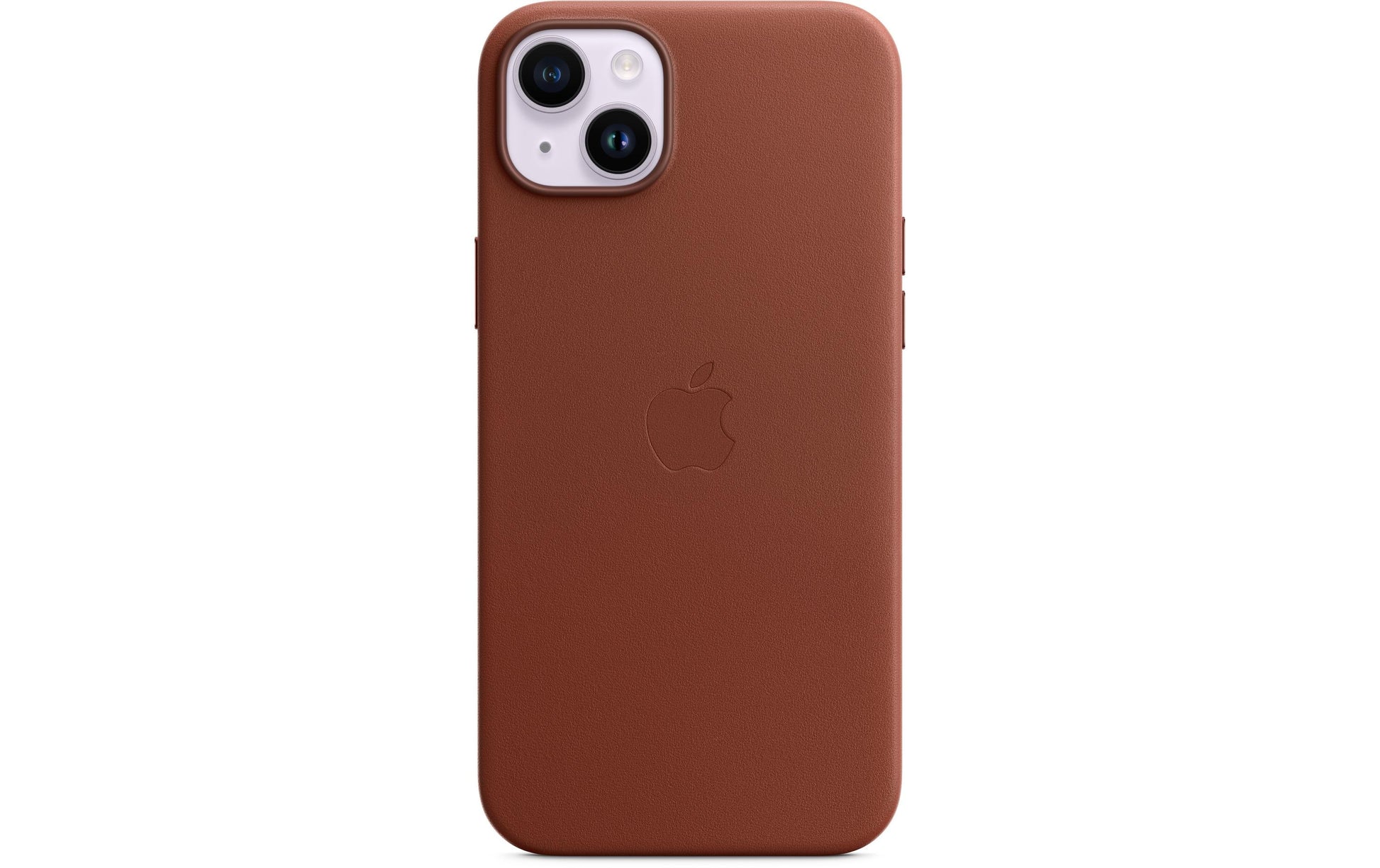 Apple Backcover – für Apple iPhone 14 Plus – braun – Leder, MagSafe-kompatibel