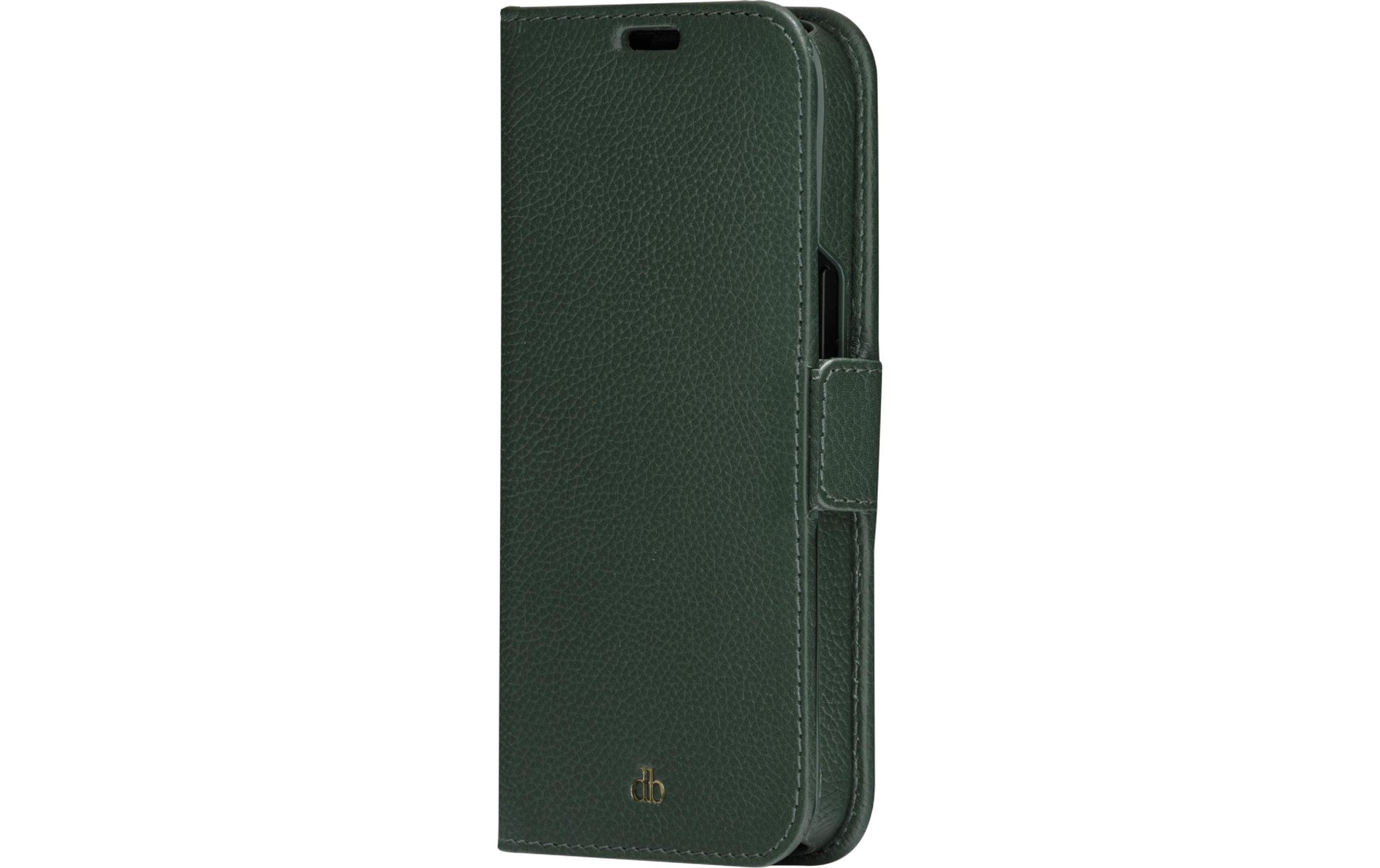 dbramante1928 Wallethülle – für Apple iPhone 14 Pro, 3 Kartenfächer, Leder, Grün, RFID-beständig