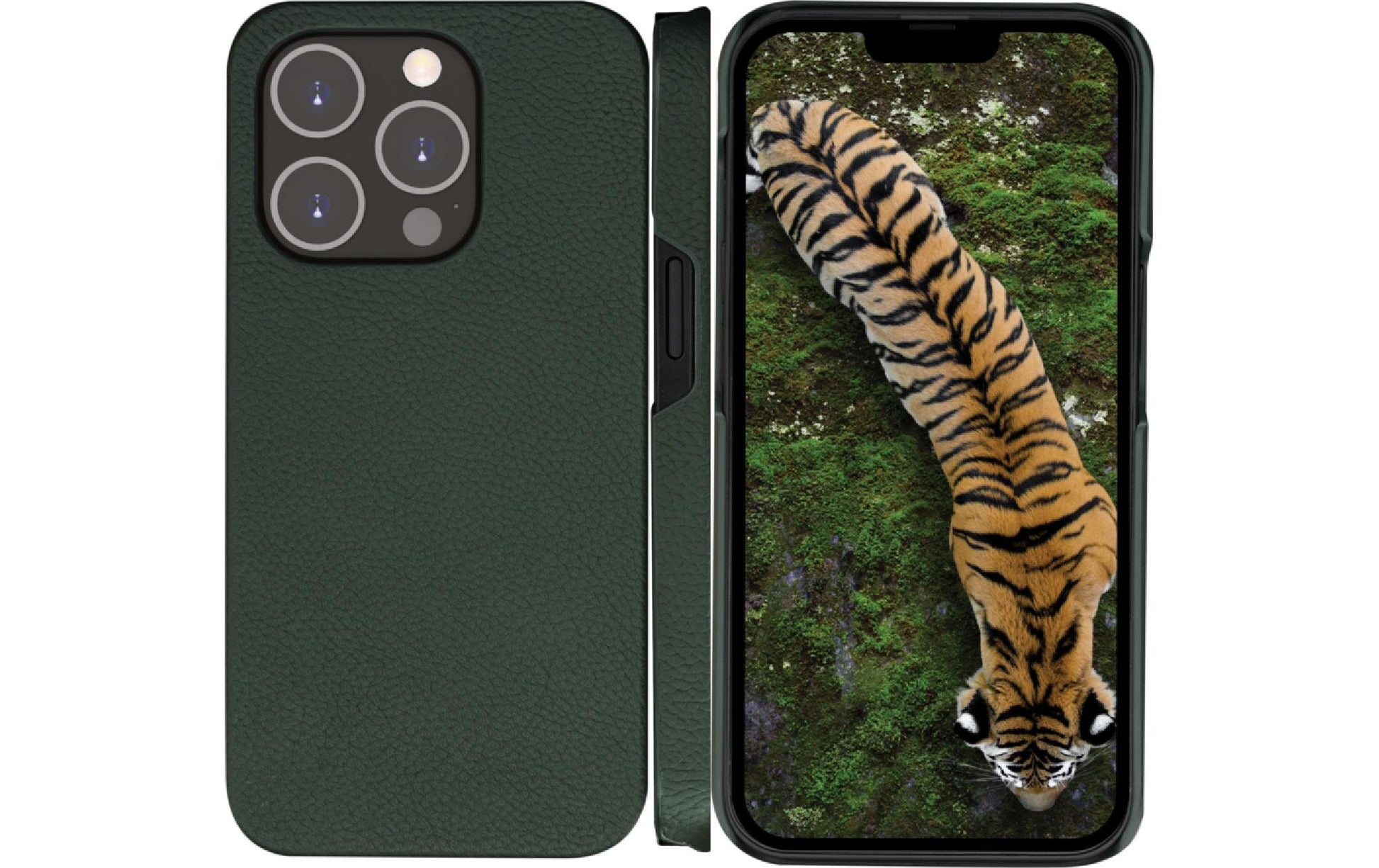 dbramante1928 Wallethülle – für Apple iPhone 14 Pro, 3 Kartenfächer, Leder, Grün, RFID-beständig