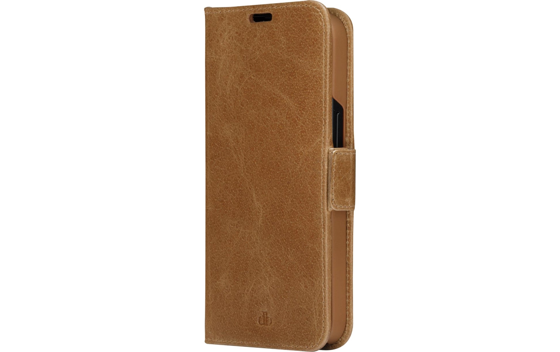 dbramante1928 Copenhagen Slim Wallethülle – für Apple iPhone 14 Pro Max, 3 Kartenfächer, Leder, Tan