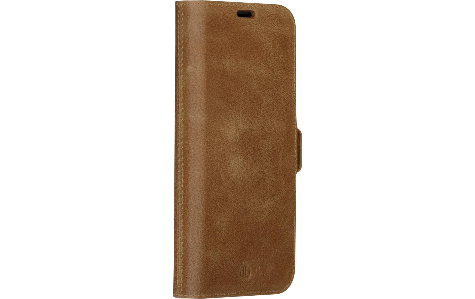 dbramante1928 Copenhagen Slim Wallethülle – für Apple iPhone 14 Pro Max, 3 Kartenfächer, Leder, Tan