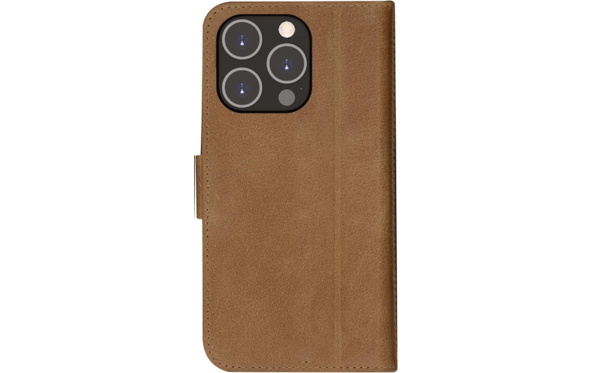 dbramante1928 Copenhagen Slim Wallethülle – für Apple iPhone 14 Pro Max, 3 Kartenfächer, Leder, Tan