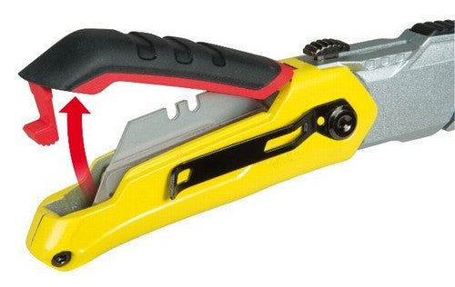 Stanley FatMax – Trapezmesser 19 mm, einziehbar, Alu-Druckguss, gelb