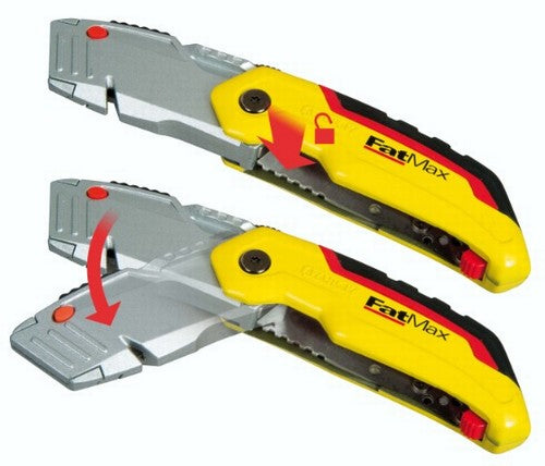 Stanley FatMax – Trapezmesser 19 mm, einziehbar, Alu-Druckguss, gelb