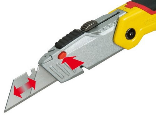 Stanley FatMax – Trapezmesser 19 mm, einziehbar, Alu-Druckguss, gelb