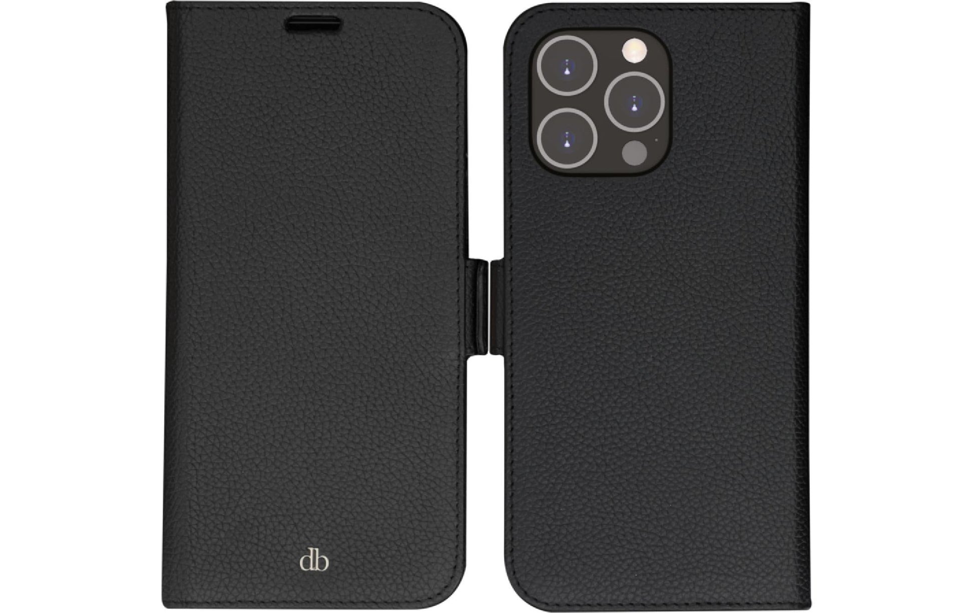 dbramante1928 New York Wallethülle – für Apple iPhone 14 Pro Max, 3 Kartenfächer, Leder, Schwarz