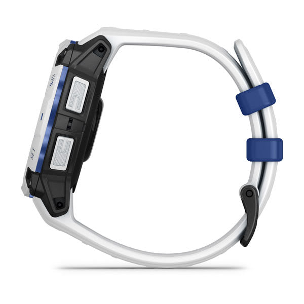 Garmin Instinct 3 45 mm GPS – FRP Weiss, Sportband Weiss, 100 m, für iPhone und Android