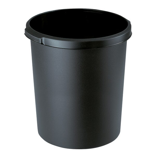 HAN Papierkorb Klassik – 30 l – Kunststoff (PP), rund – schwarz