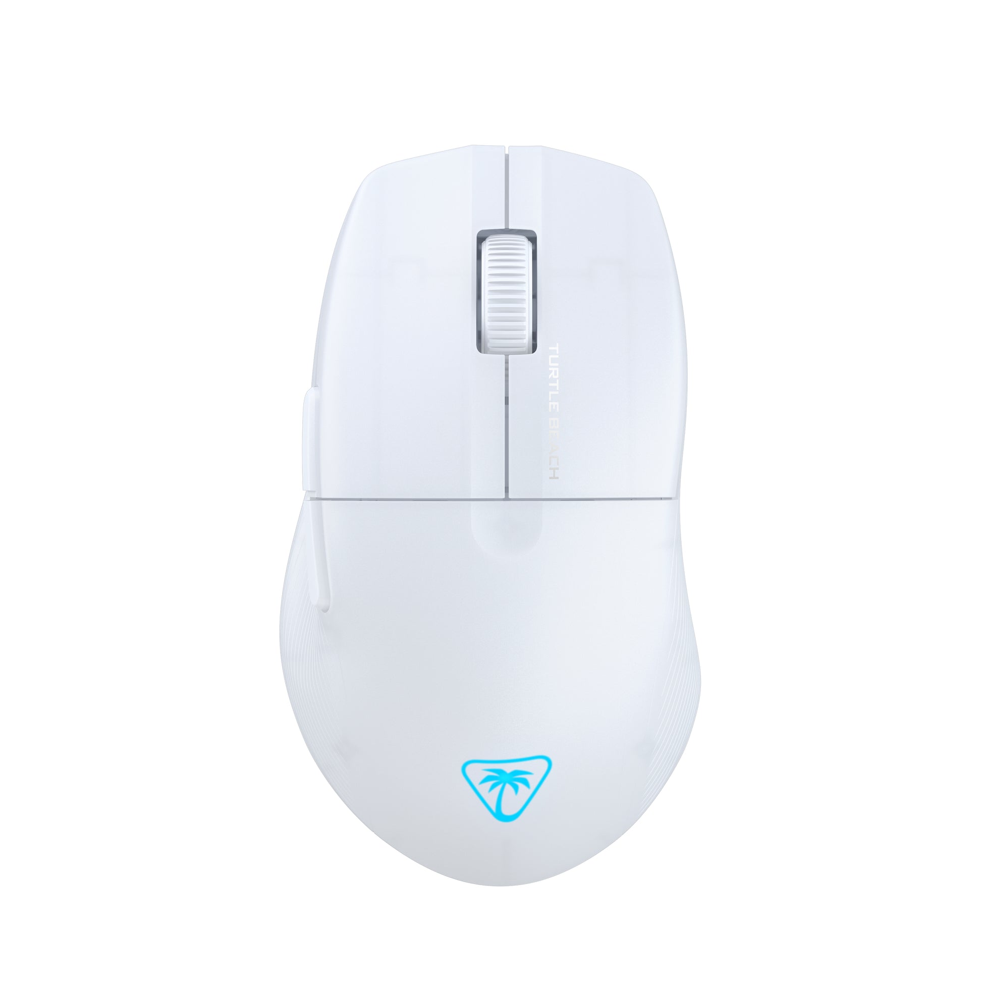 Turtle Beach Pure Air Gaming-Maus – Kabellos, Bluetooth + 2,4 GHz, USB-C, 26'000 dpi, RGB-Projektion, Weiss
