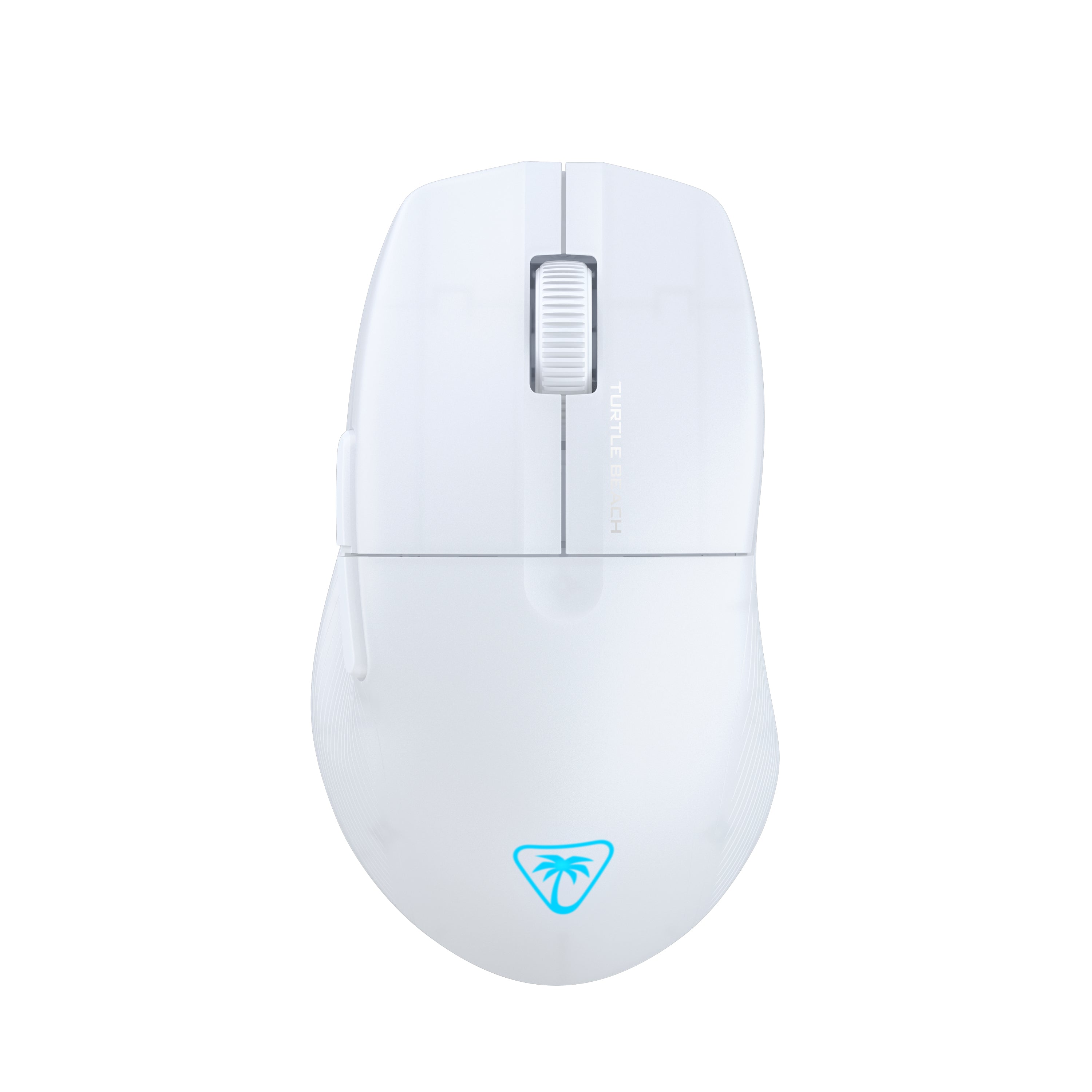Turtle Beach Pure Air Gaming-Maus – Kabellos, Bluetooth + 2,4 GHz, USB-C, 26'000 dpi, RGB-Projektion, Weiss
