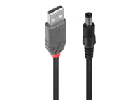 Lindy USB-Kabel, USB-A zu DC 5,5/2,1 mm, 1,5 m
