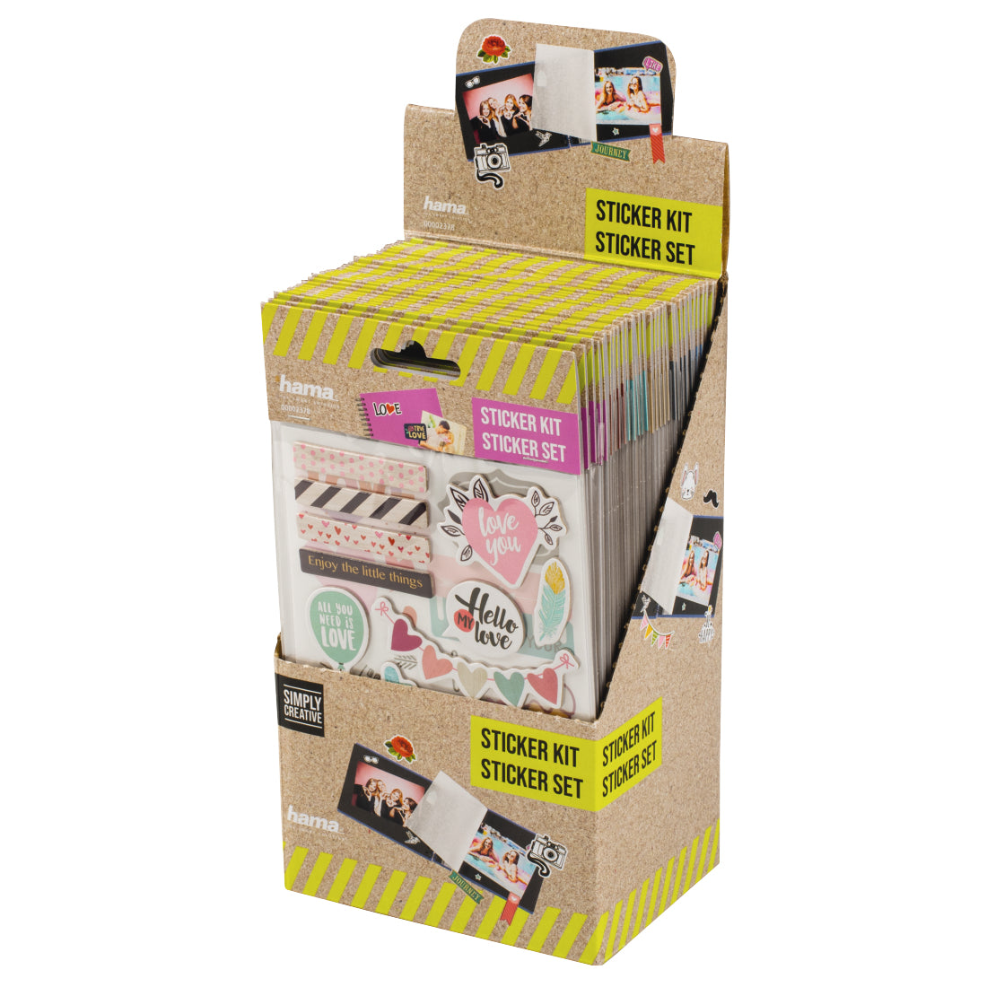 Hama Schmucketiketten – Motive sortiert – Papier, 2 Bogen, 125 × 220 mm