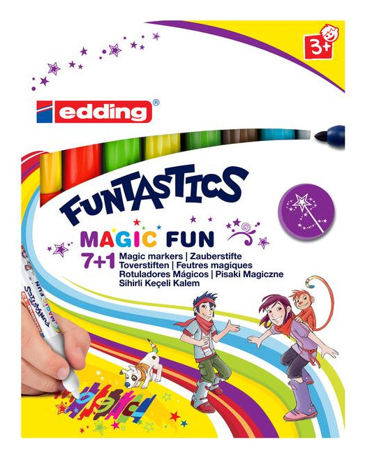 Edding Filzstifte, Strichbreite 3 mm, 8 Farben