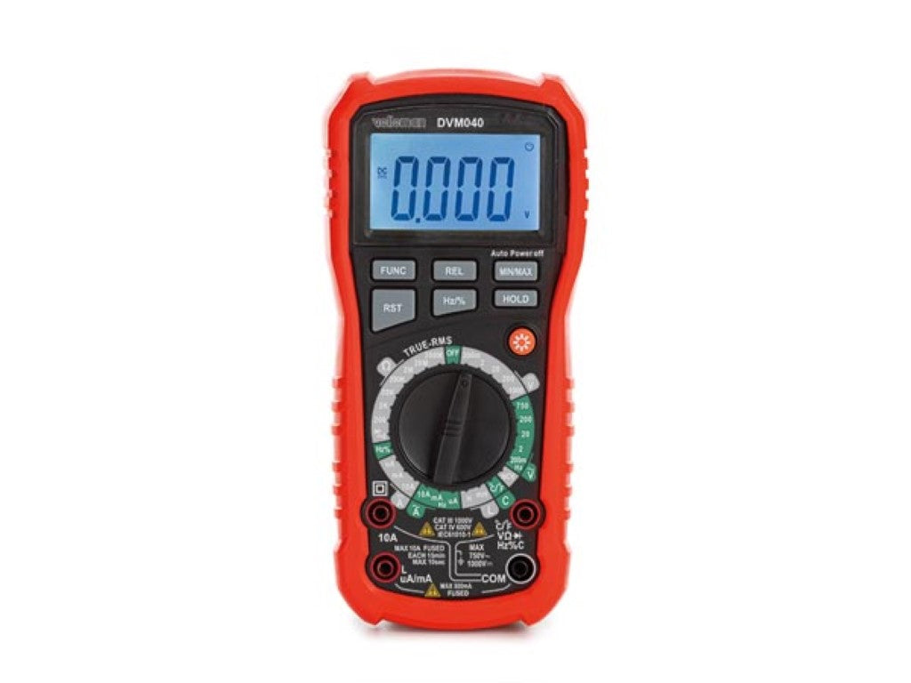 Velleman 469878 – Multimeter – True-RMS, 1 µA–10 A DC, Kapazitätsmessung