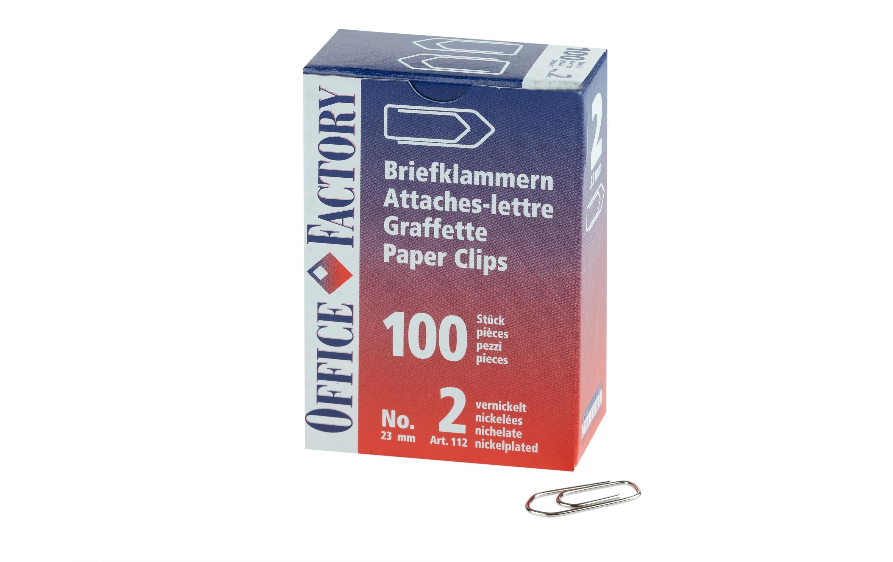 Smart office Büroklammern 23 mm – Metall – 100 Stk.
