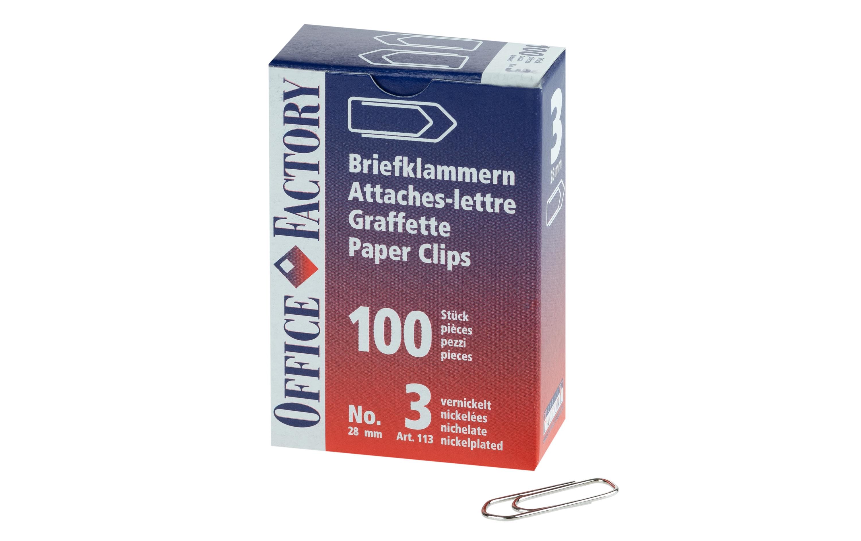 Smart office Büroklammern 28 mm – Metall – 100 Stk.