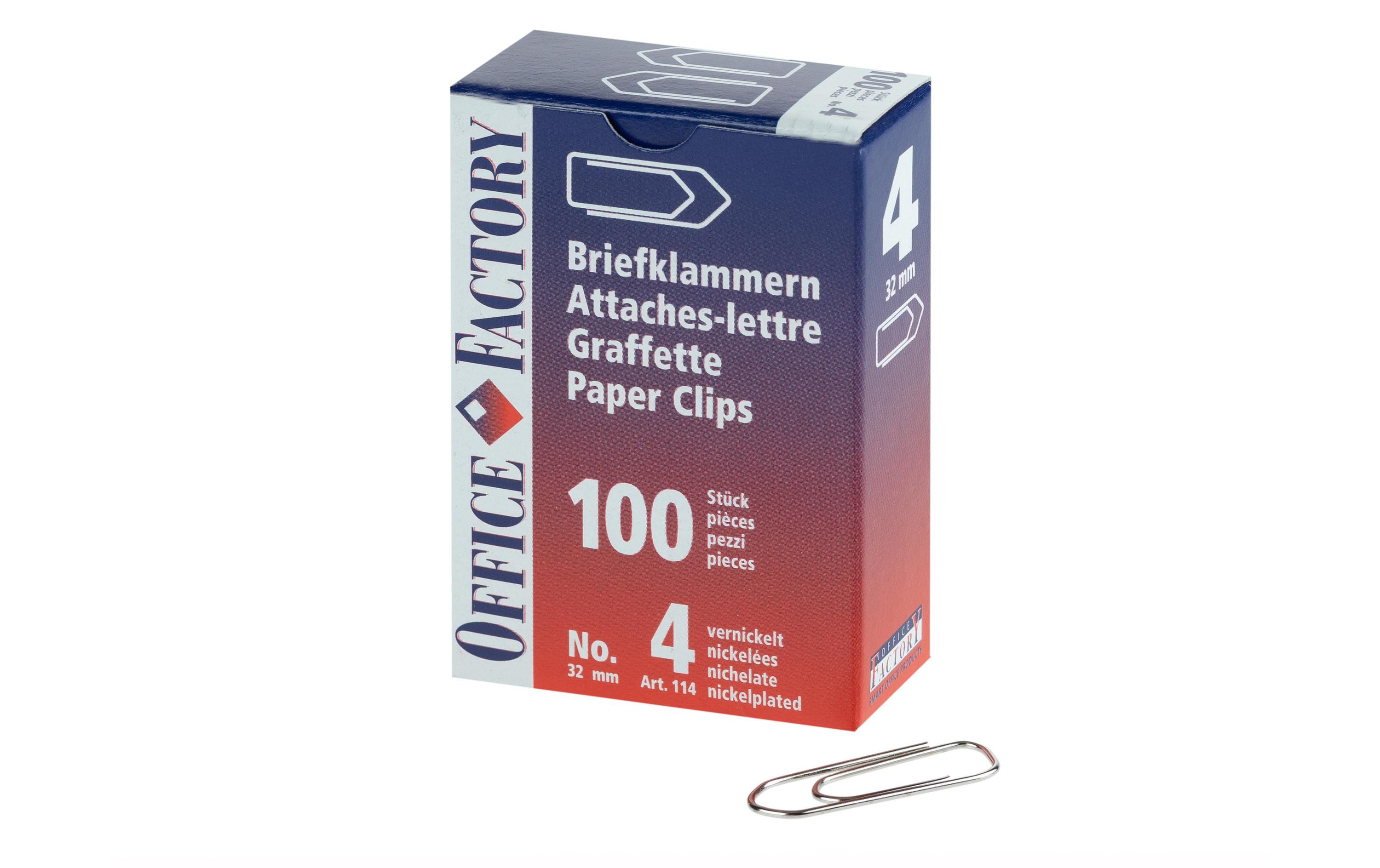 Smart office Büroklammern 32 mm – Metall – 100 Stk.