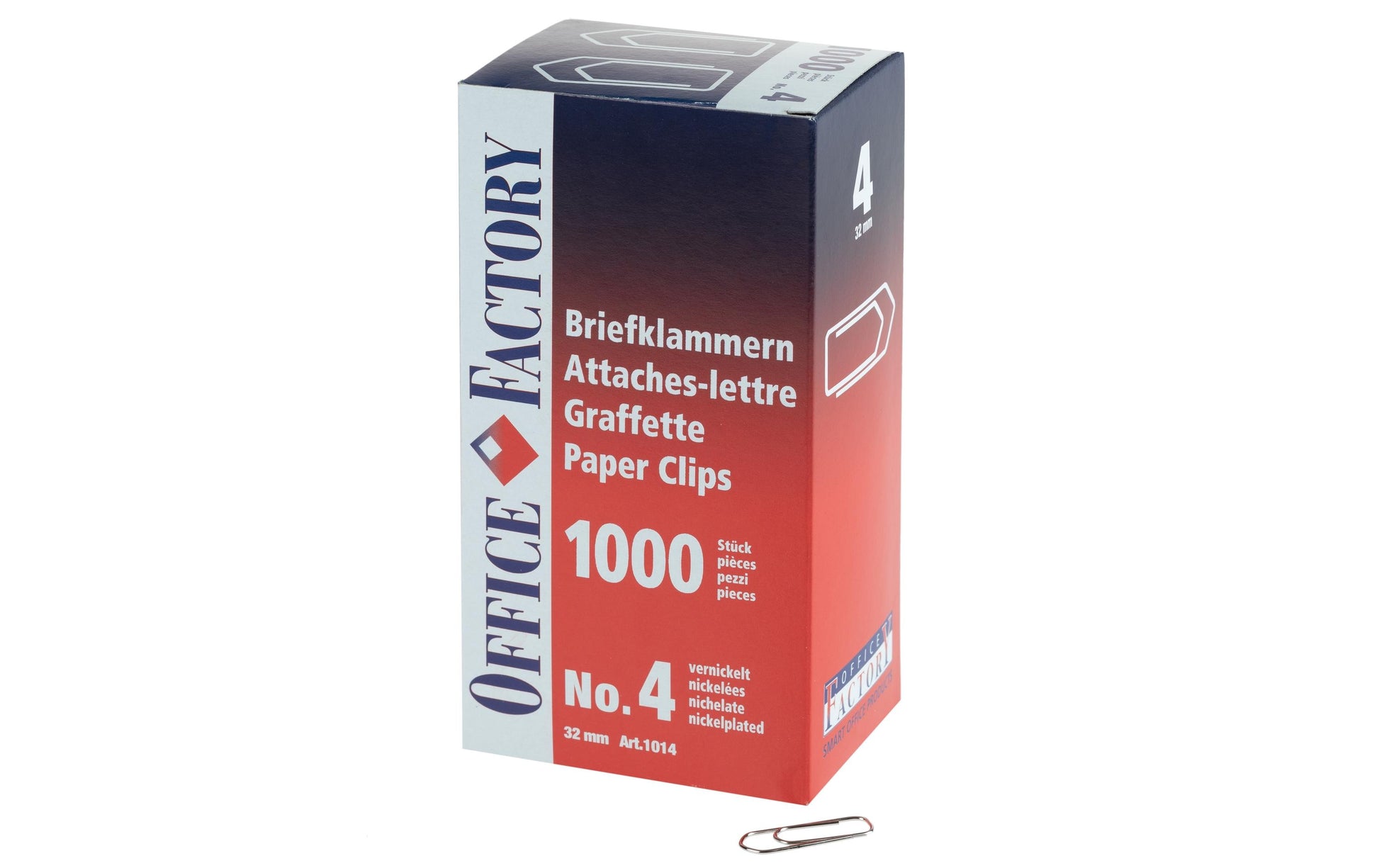 Smart Office Büroklammern 32 mm – Metall – 1'000 Stk.