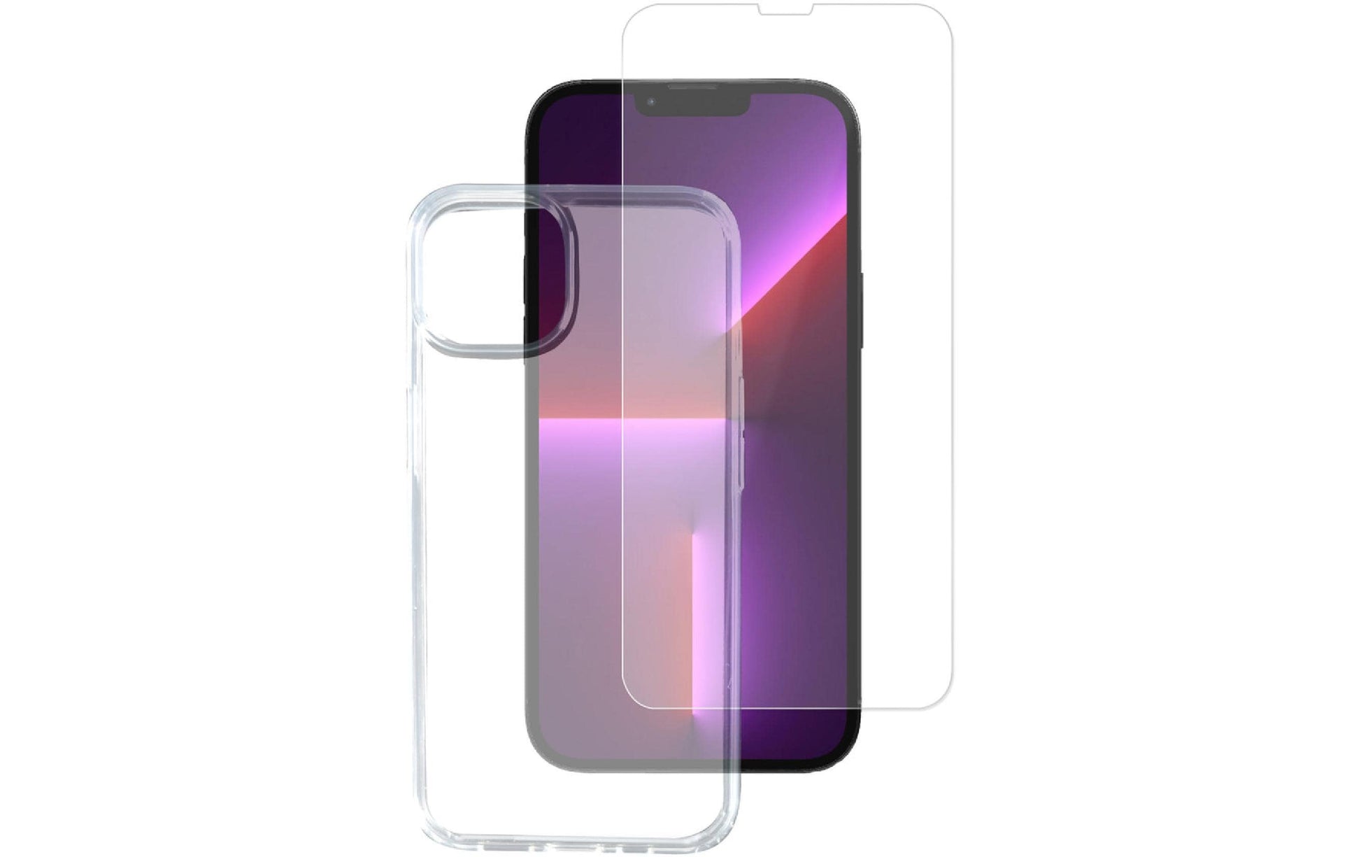 4smarts Backcover – für Apple iPhone 14 Plus, Gehärtetes Glas+TPU, Transparent