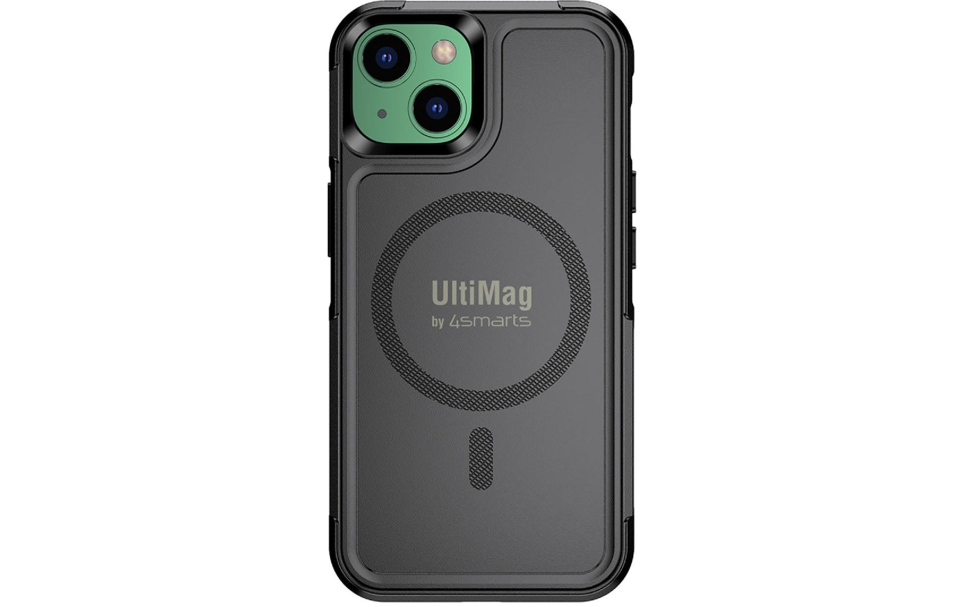 4smarts Defend Ultimag – Backcover – für Apple iPhone 14 Plus – PC+TPU, Schwarz, Kabelloses Laden