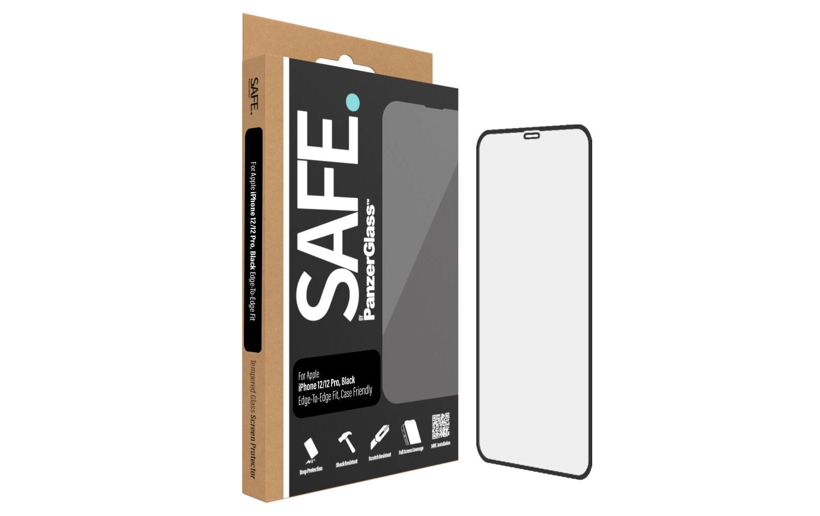 PanzerGlass SAFE. – Displayschutz (Panzerglas), Case Friendly – für iPhone 12/12 Pro
